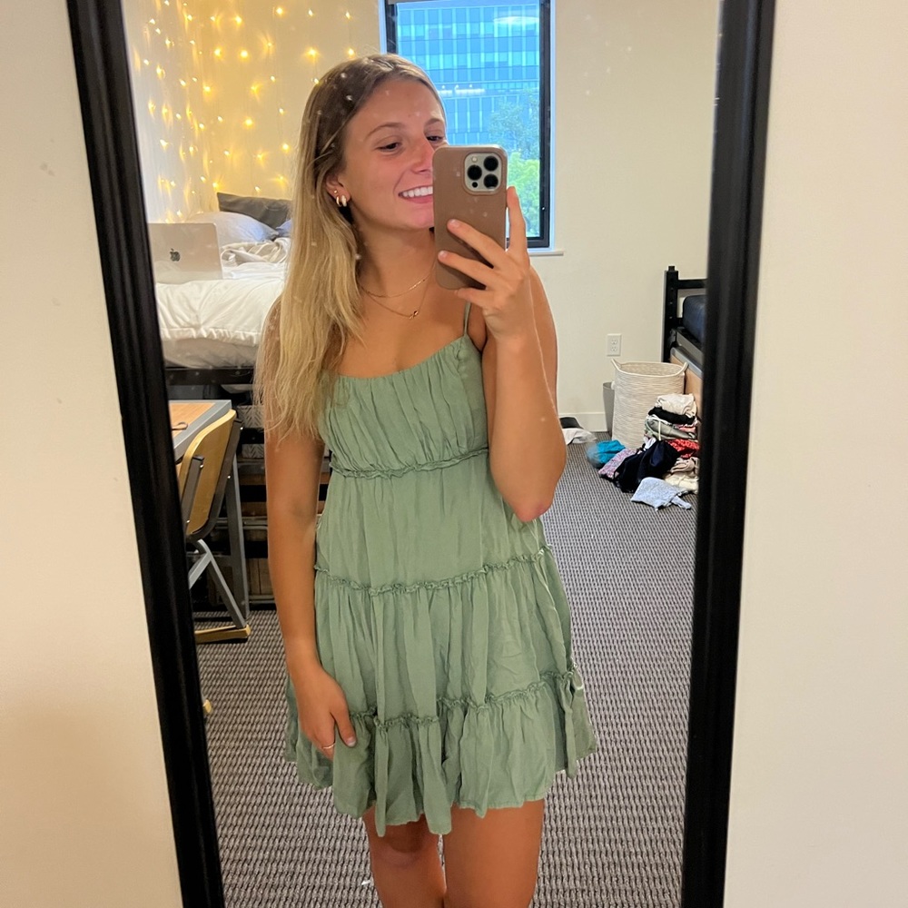 Aeropostale Green Mini Dress